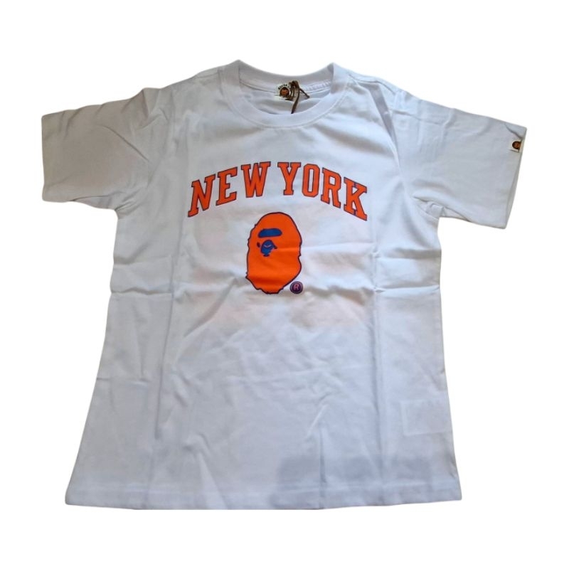 kaos anak laki laki putih Bape