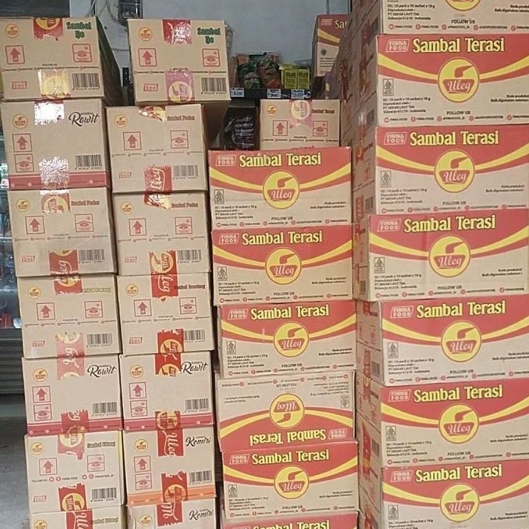 

Finna Sambal Uleg Sachet 1 Karton isi 10 Renceng