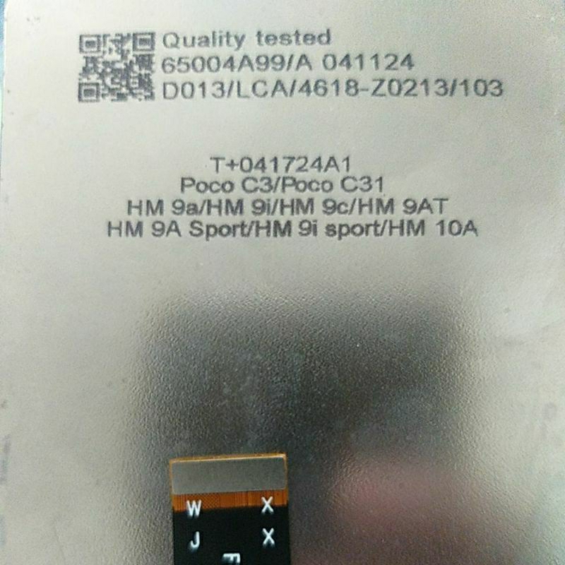 LCD ori copotan Redmi 9a, 9c, poco c31