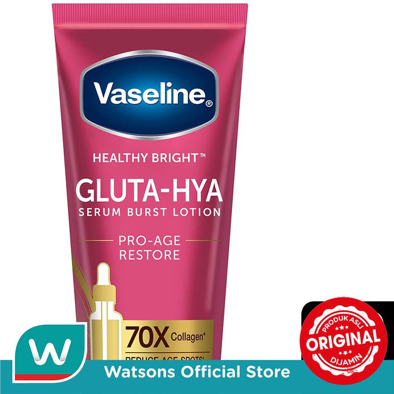 Vaseline Gluta-Hya Serum Burst Lotion Pro-Age Restore 70x 200ml