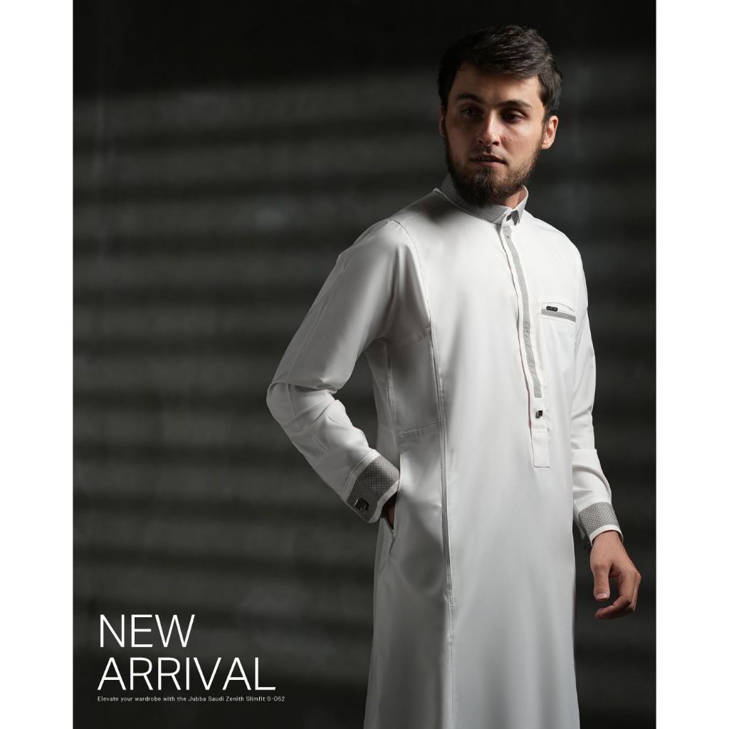 SAMASE Jubba Jubah Saudi Slimfit Zenith S052 Jubah Gamis Pria Premium Official Store Original Slimfi