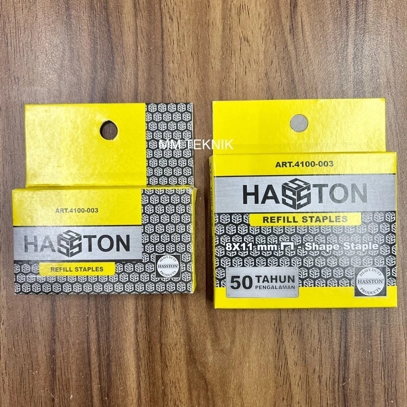 

HASSTON Isi Staples 8mm x 11mm Stapler Jok Tembak Gun Tacker Prohex