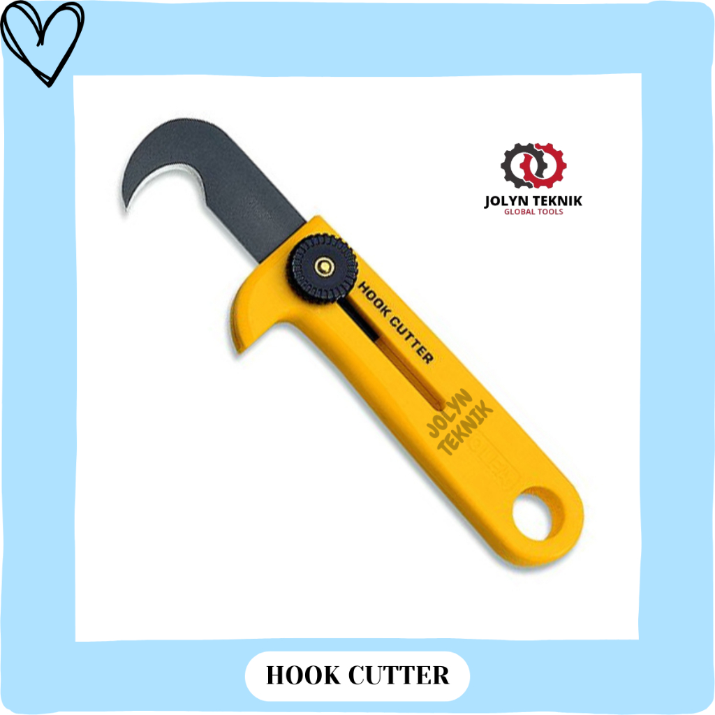 

HOOK CUTTER PEMOTONG KERTAS PISAU SABIT TAJAM AKRILIK PEMBUKA TALI DUS CUTTER KAIT MULTIFUNGSI