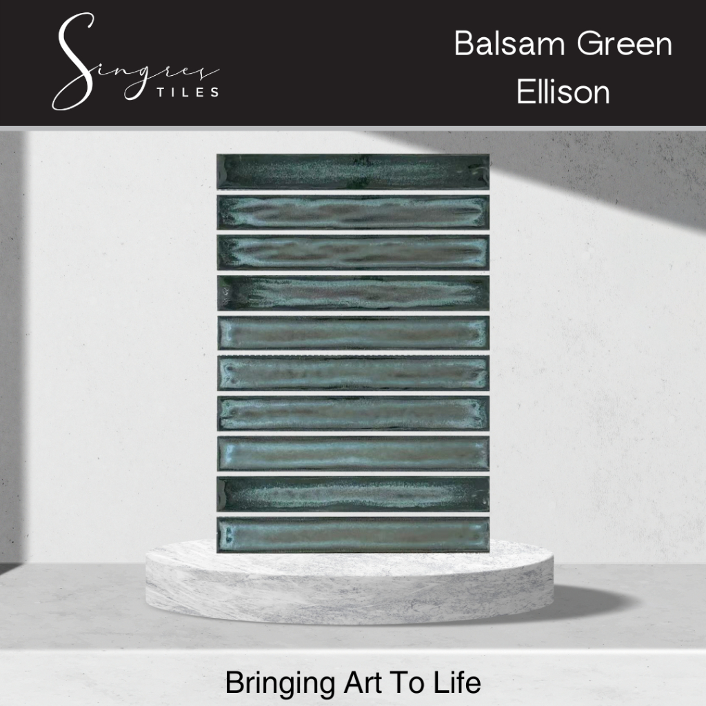 Singres Tiles - Balsam Green Ellison Mosaic Tiles