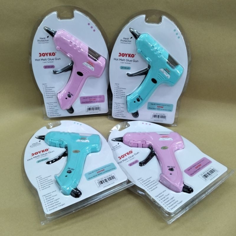 

Glue Gun Lem Tembak Joyko GG-853 20 Watt pastel Color /Mesin Lem Tembak Besar