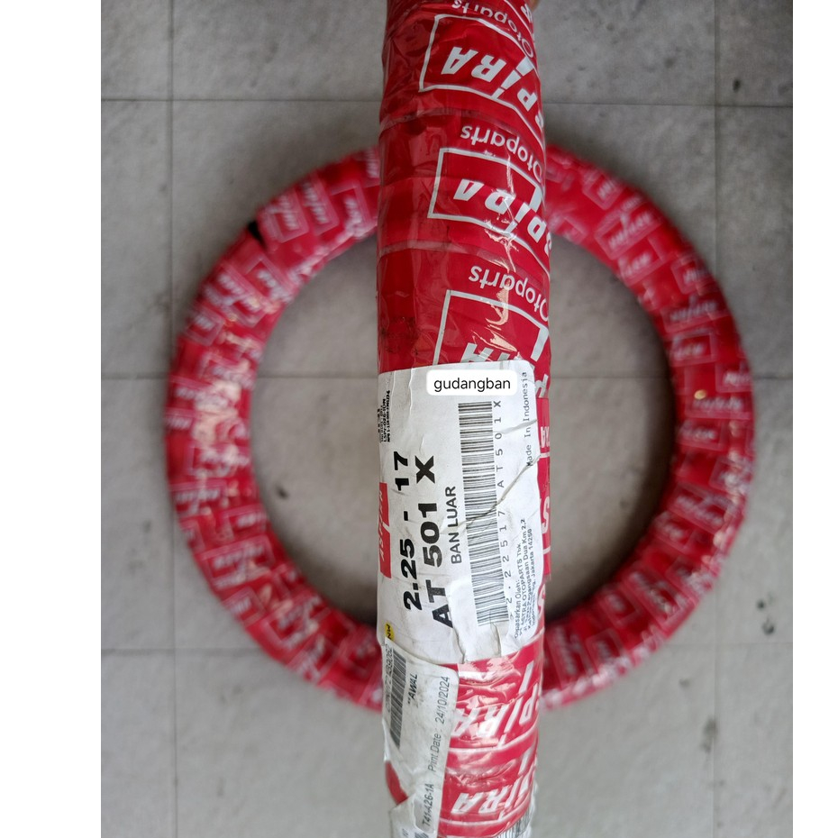 ( AT501 X ) 225 - 17 ASPIRA MAXIO AT 501 X TUBETYPE NON -TUBELESS ORI ASTRA OTOPARTS Ban Motor Bebek