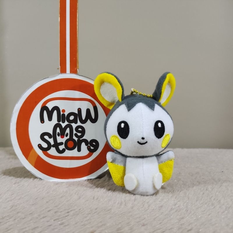 Ganci Gantungan Kunci Boneka Pokemon Emolga Original Pokemon Center