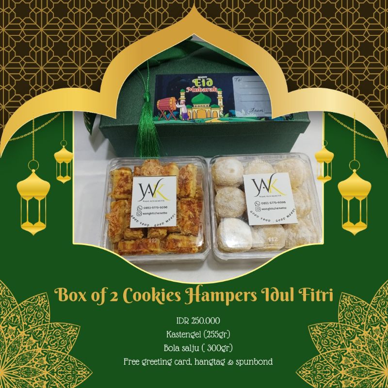 

Nabawi Hampers Idul Fitri Box of 2 Cookies