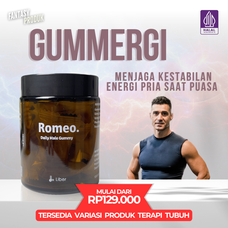 

Permen Jelly Gummy Romeo Bebas Gula Bisa Untuk Hampers Lebaran - Permen Gummy Energi Pria by Liber