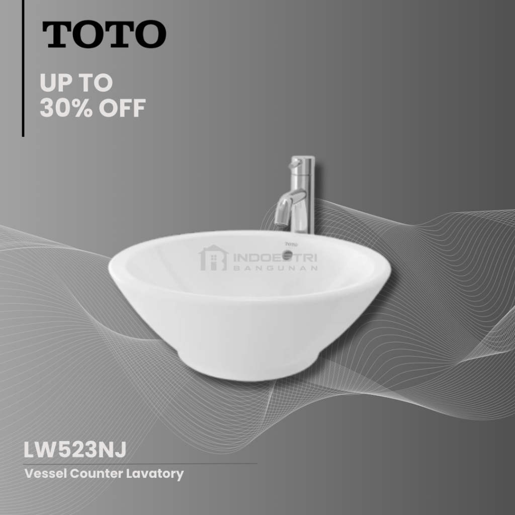 Wastafel TOTO LW 523 NJ / Wastafel Meja TOTO (Body Only)