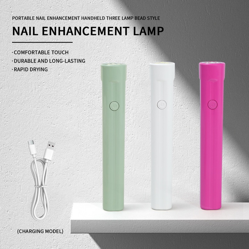 HAND LAMP FLASH CURE CORDLESS SQUARE CODE DC5V/1A FROM FOCUS FOR NAIL GEL UV DRYER