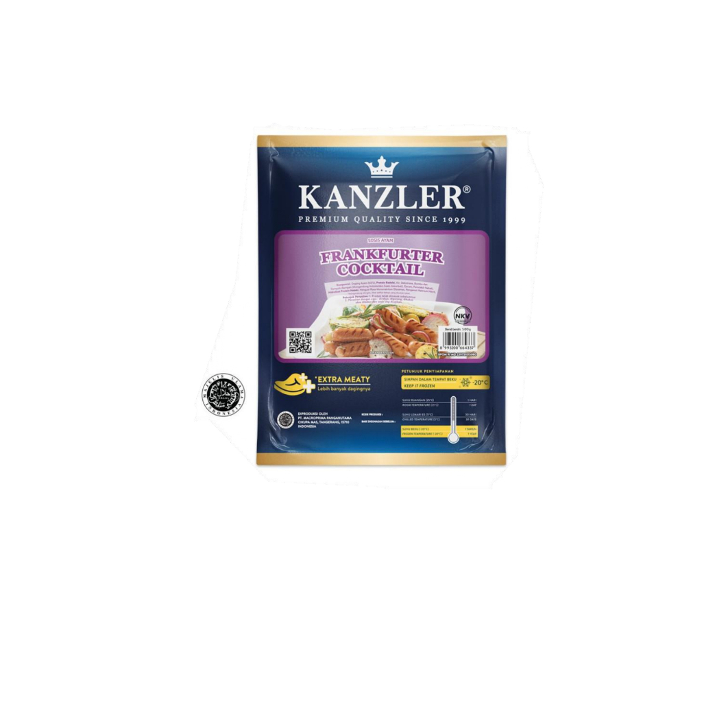 

Kanzler Sosis Frankfurter Coktail 500 gram