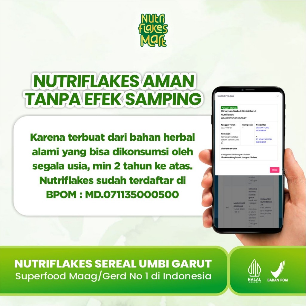 

Lezatoz_Genz Nutriflakes - Sereal Sehat Umbi Garut Mencegah Dan Mengobati Permasalahan Lambung