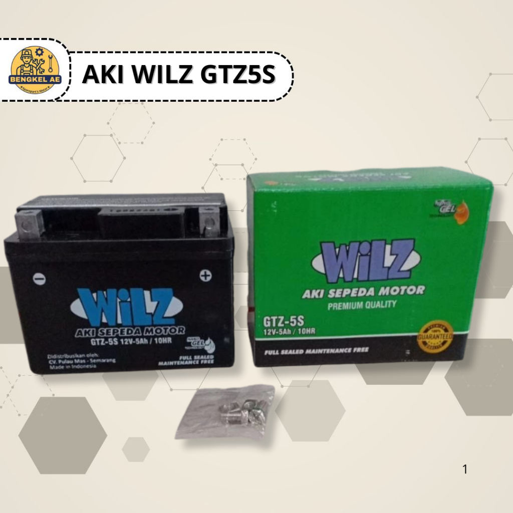 Aki Wilz GTZ5S Aki Kering Semua Motor Merk Wilz