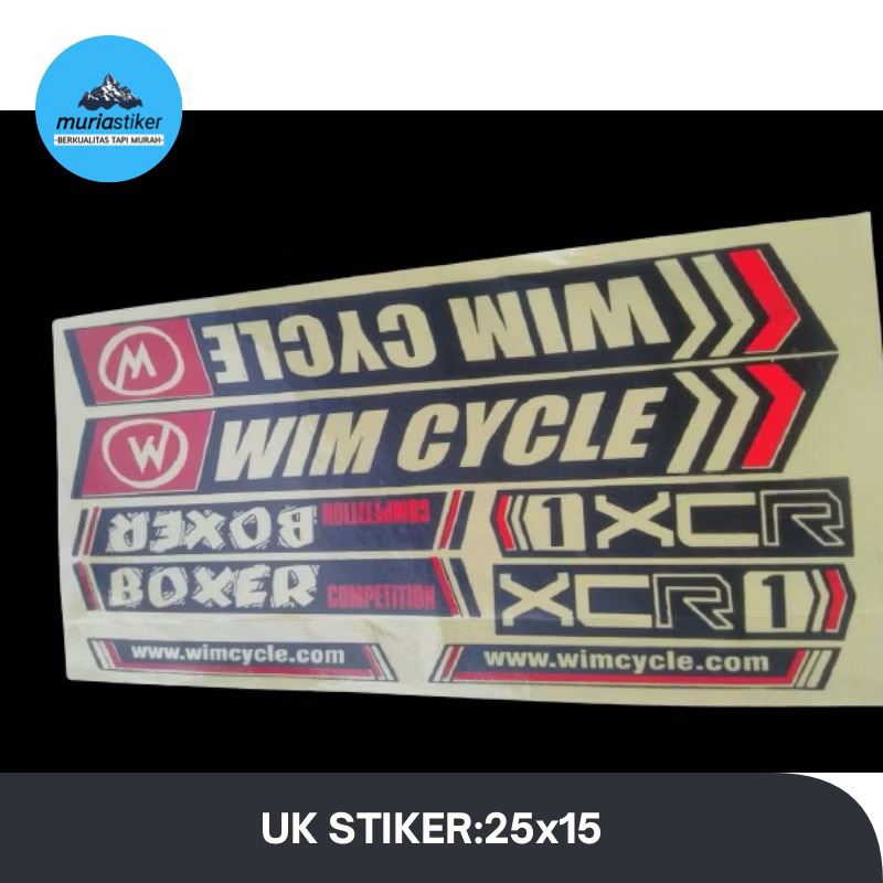 Stiker Sepeda Wimcycle Boxer