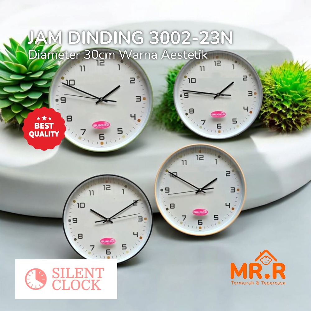Jam Dinding Aesthetic Dekorasi Rumah Jam Dinding Jam Dinding Diamond Sweep Jam Dinding Diamond Silen