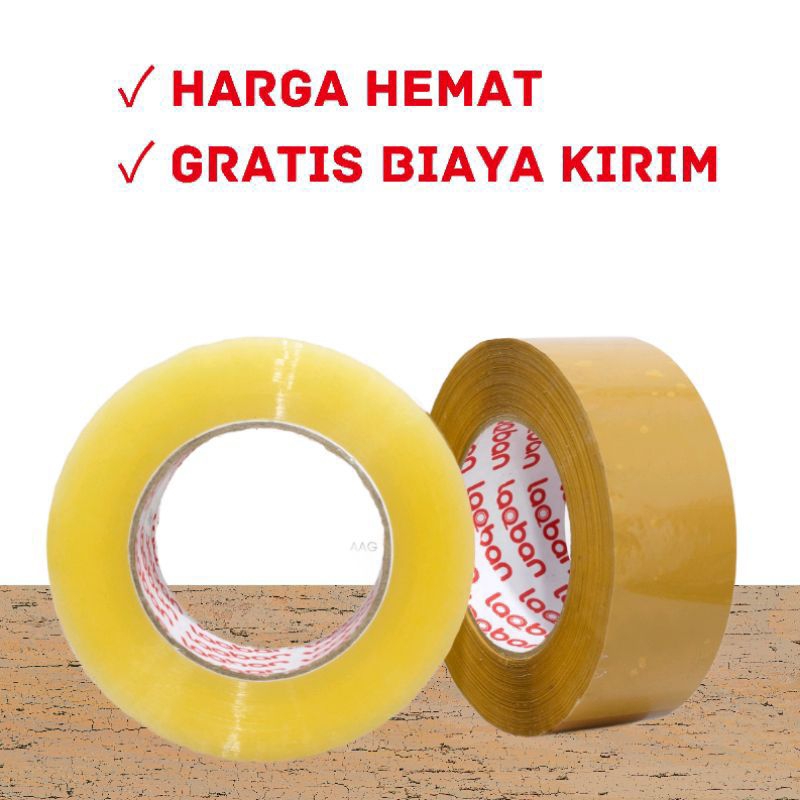 

lakban LAQBAN 45*300yard lakban jumbo