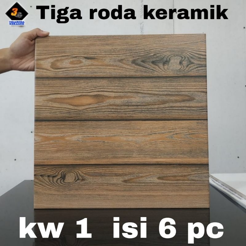 keramik lantai 40x40/keramik motif kayu/keramik kayu dop/keramik teras/keramik garasi/keramik dindin