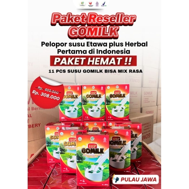 

PAKET RESELLER GOMILK rasa enak bergizi untuk semua usia