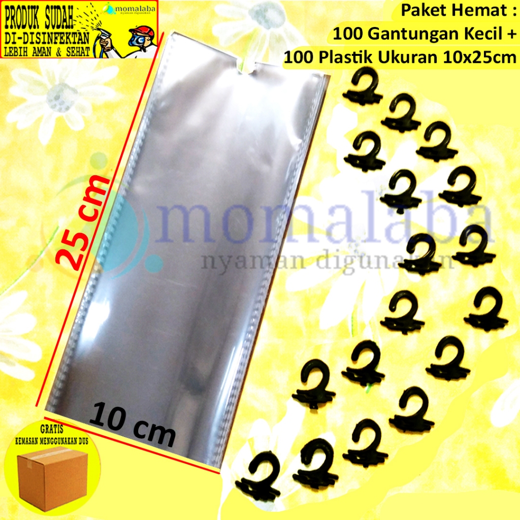 PAKET HEMAT Gantungan Hanger Bebek Kecil Plastik Packing Kemasan Untuk Jualan