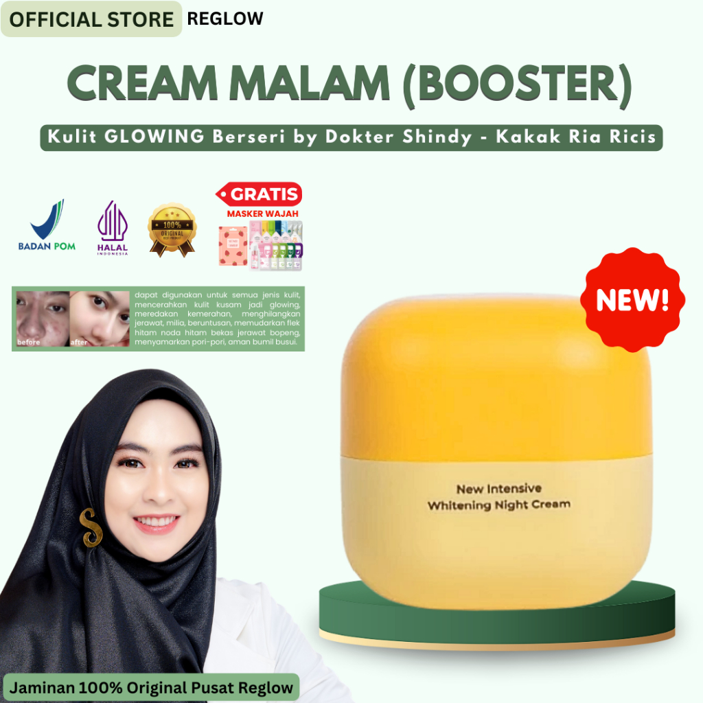 Cream Malam Reglow Dr Shindy Whitening Night Cream Penghilang Flek Hitam Paling Ampuh Cream Penghila