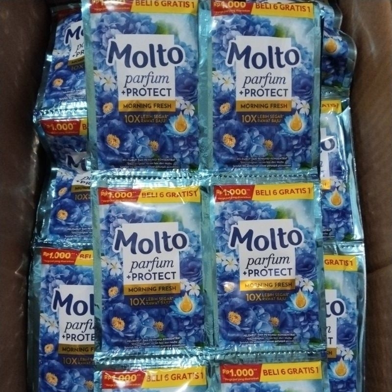 Molto biru sachet 1 renteng isi 7 pcs