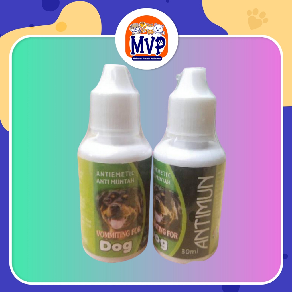 Antimun Dog 30 ml - Anti Muntah Anjing Obat Anti Muntah, Diare, Infeksi Pencernaan, Stress