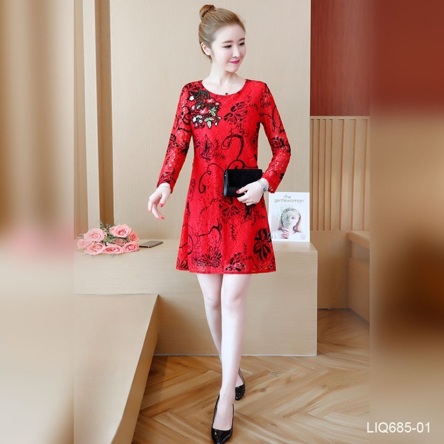 Dress Wanita Modern Cheongsam Casual