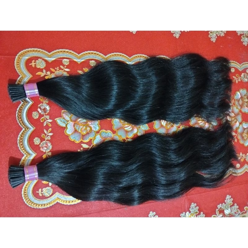 rambut sambung super tebal premium rambut asli 30-70cm