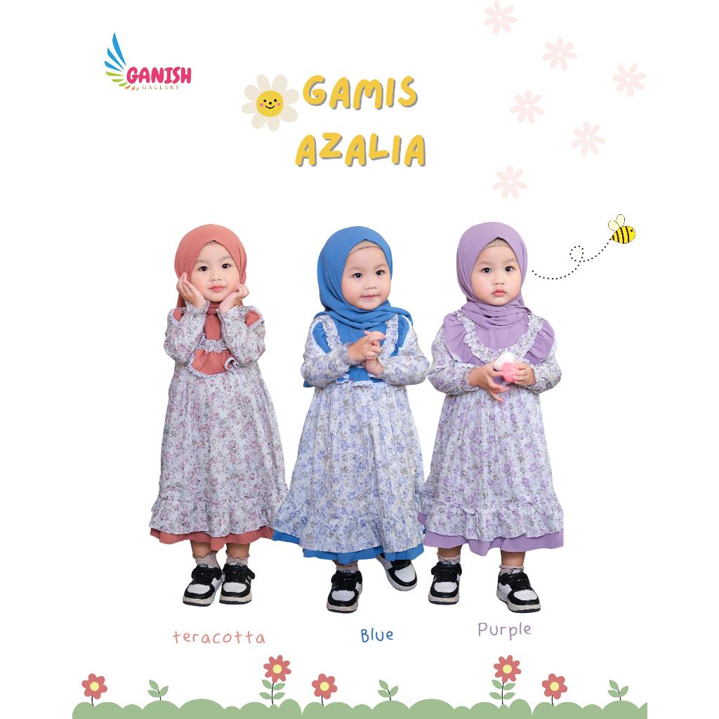 Gamis Anak Perempuan Model Terbaru Lebaran Newborn Bayi Balita Set Hijab Katun Jepang Ori Motif Bung