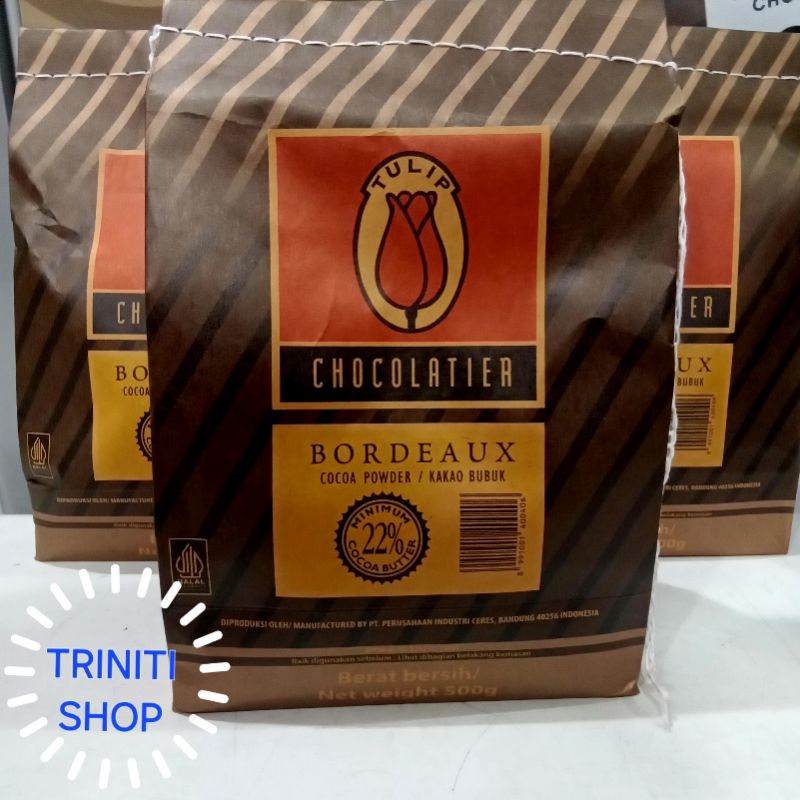 

COKLAT BUBUK BORDEAUX 500 GRAM KEMASAN ASLI