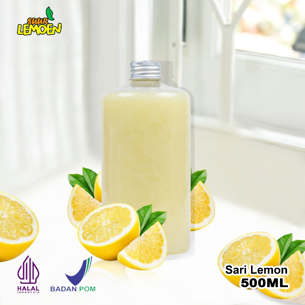 

Sari Lemon 500ML Buah Lemon Organik Untuk Diet dan Detox Tanpa Merk/Brand Cocok untuk ReBrand