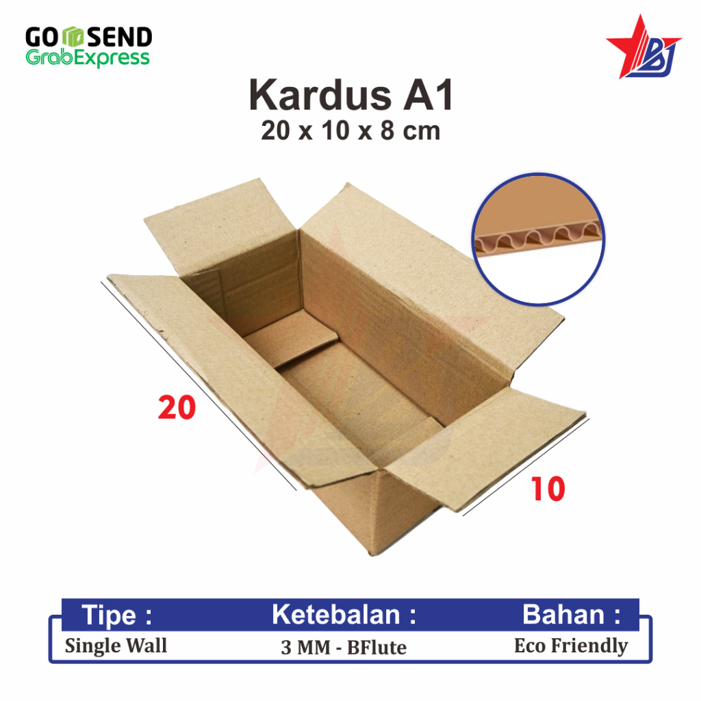 

Kardus box karton 20x10x8 cm kotak packing