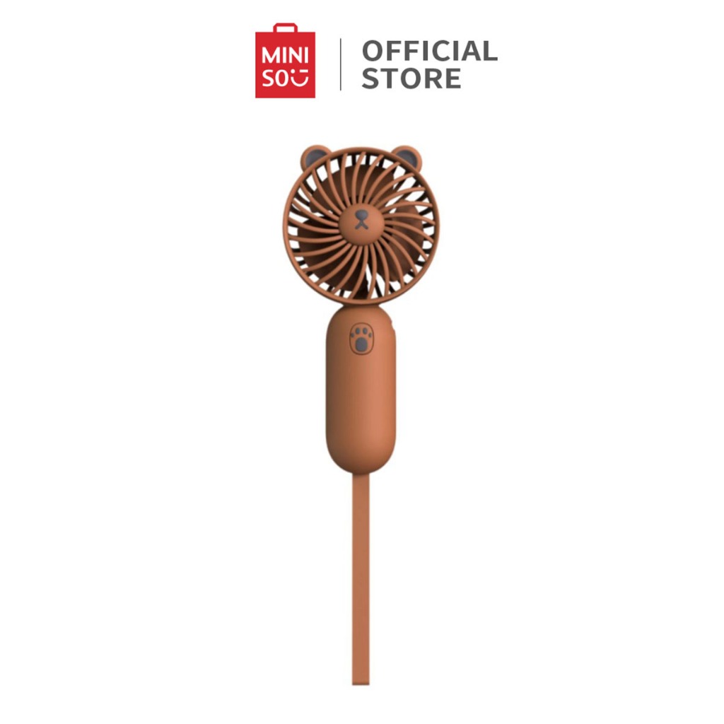 Miniso Mini Fan Portable Kipas Mini Cute Bear Mini Fan 500mAh
