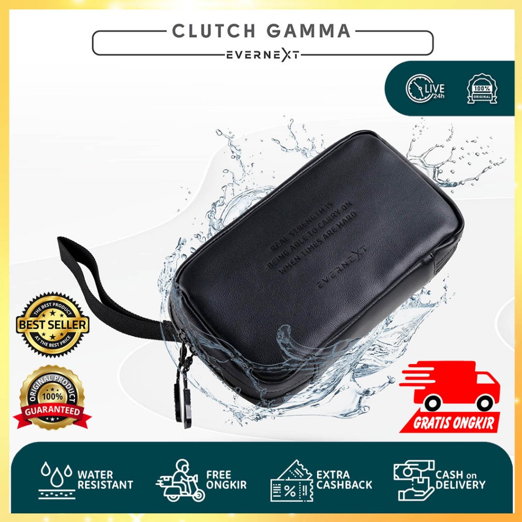 SLINGPOUCH BAG GAMA - EVERNEXT | Tas Selempang Bahu Pria Polos Waterproof Hand Bag Tas Tangan