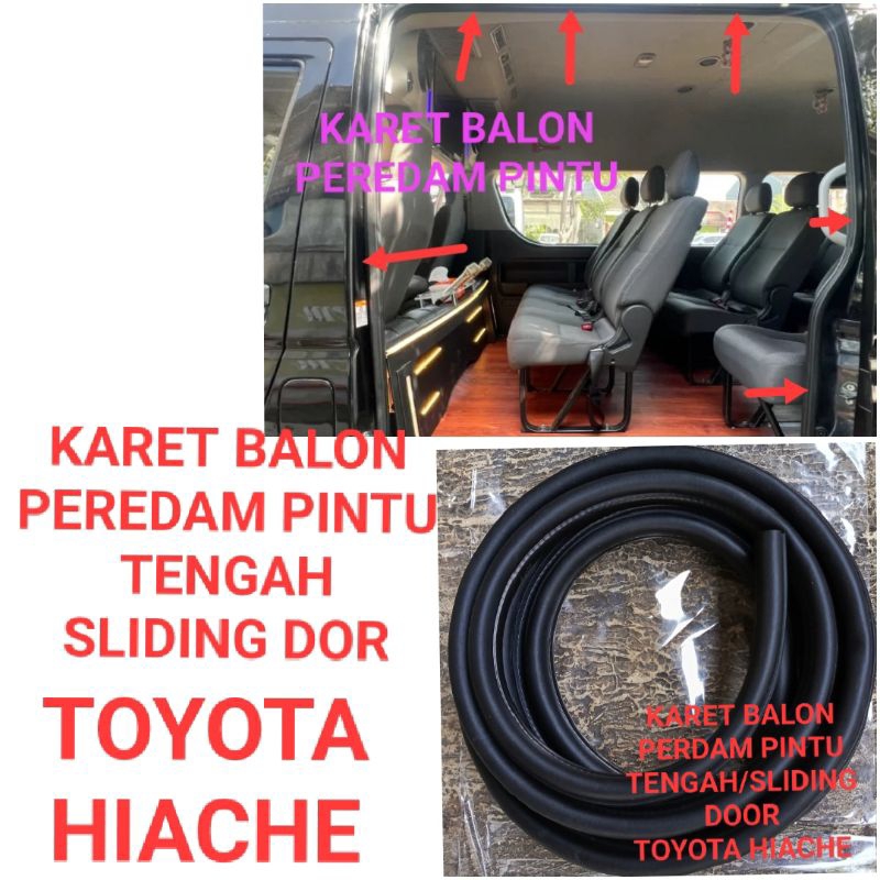 KARET BALON PEREDAM PINTU TENGAH/SLIDING DOOR MOBIL TOYOTA HIACE