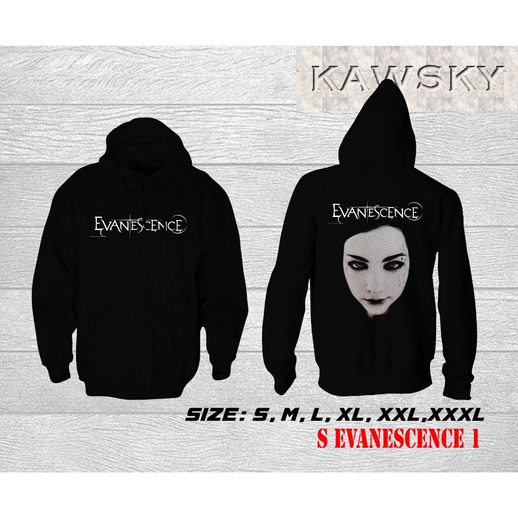 SWEATER HOODIE EVANESCENCE // SWITER BAJU BAND ROCK METAL PREMIUM