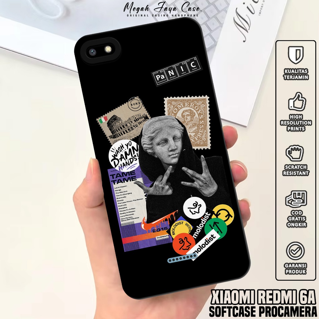 Case Hp Xiaomi Redmi 6A - Softcase Xiaomi Redmi 6A Motif Estetik - Casing Hp Xiaomi Redmi 6A - Silik