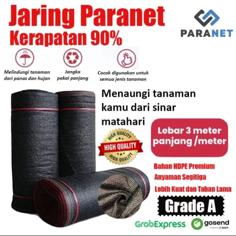 JARING PARANET 90% PER ROLL LEBAR 3METER / PANJANG 100METER