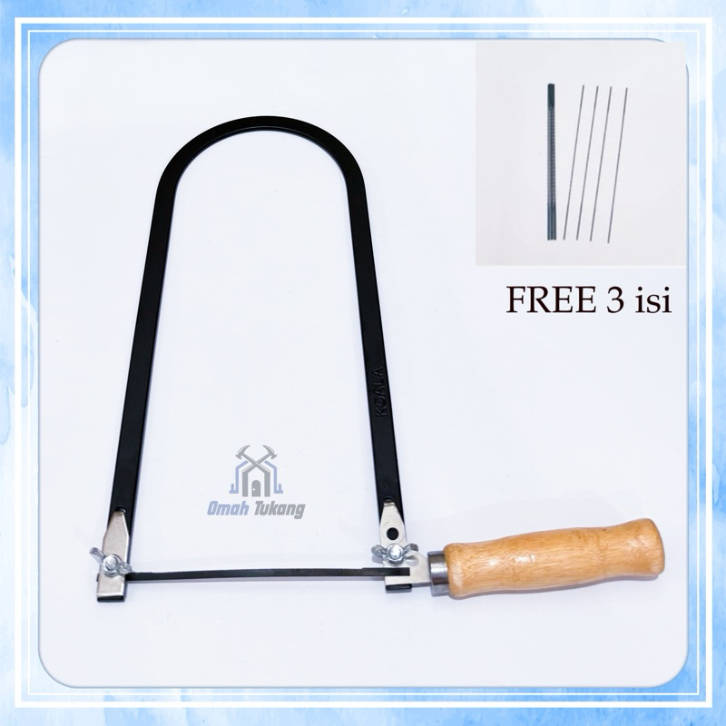 Stang Gergaji Triplek Manual FREE 3pcs Mata gergaji merk PINGUIN