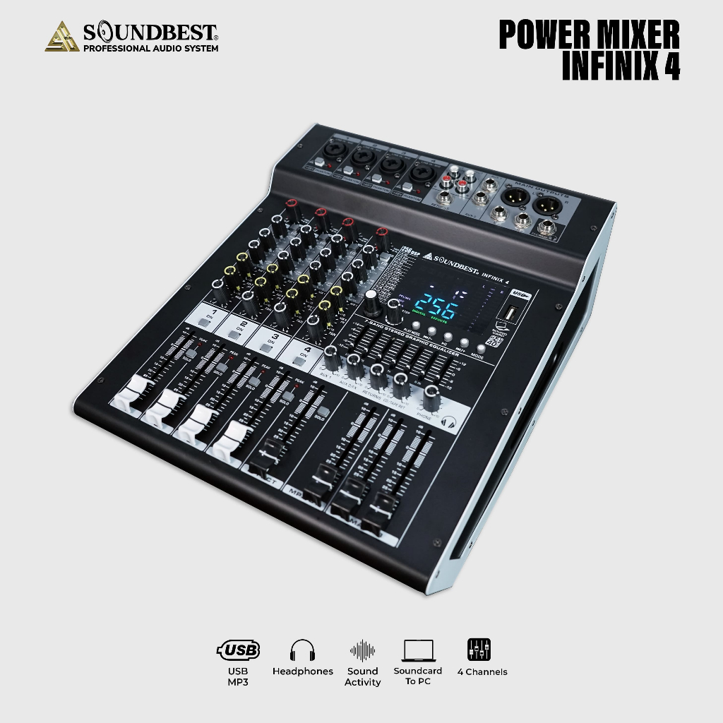 Soundbest Power Mixer Infinix 4 - Garansi Resmi