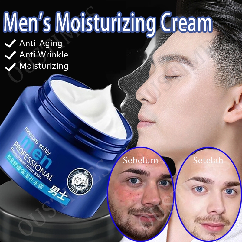 Krim Pemutih Wajah Pria Pelembab wajah Krim anti penuaan 120G Pemutih Wajah Pelembab Anti Penuaan Ke