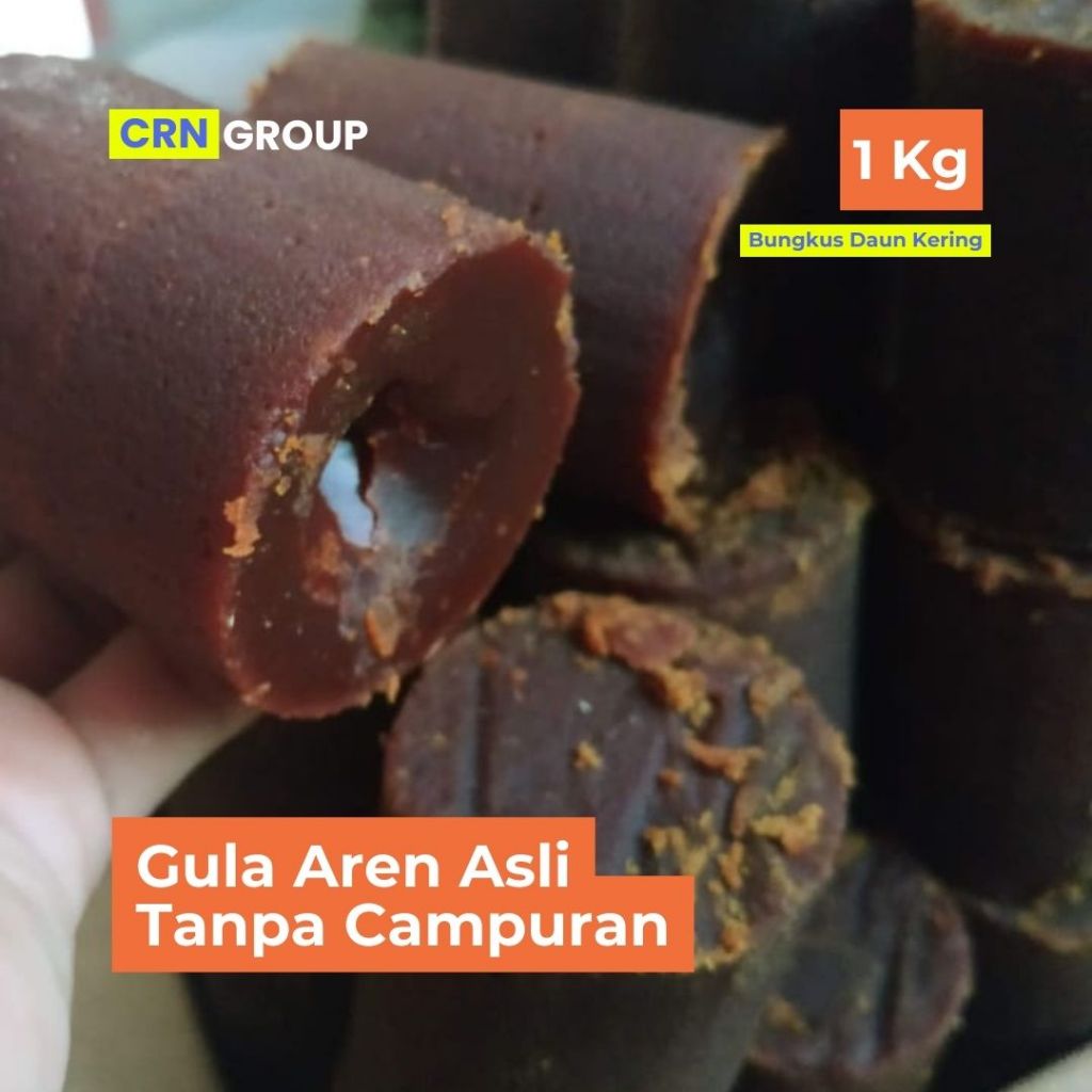 

[1 Kg] Gula Aren Asli Kemasan Daun Kering