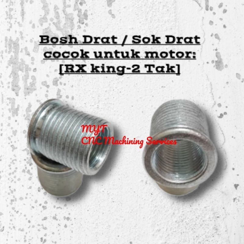 bosh drat sok drat busi rx king 2tak luar M18×1.5 dalam M14×1.25