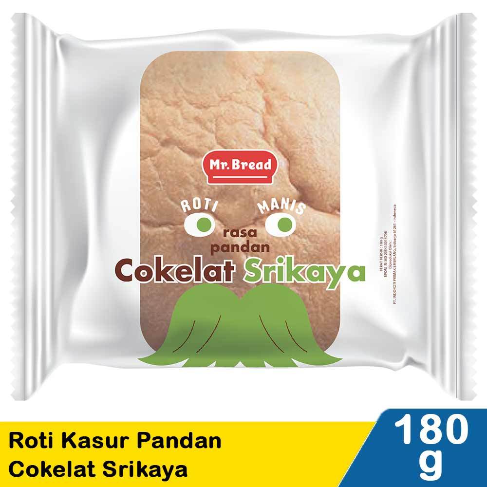 

Mr. Bread Roti Kasur 4's Pandan Coklat Srikaya – Lembut, Wangi, & Isian Lezat!