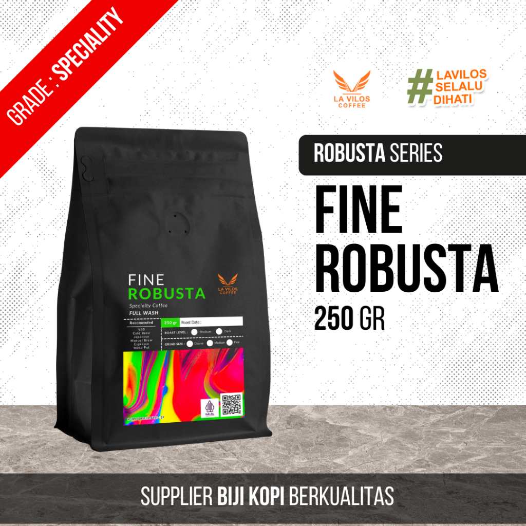 

LA VILOS - Fine Robusta Coffee Full Wash - 250gr
