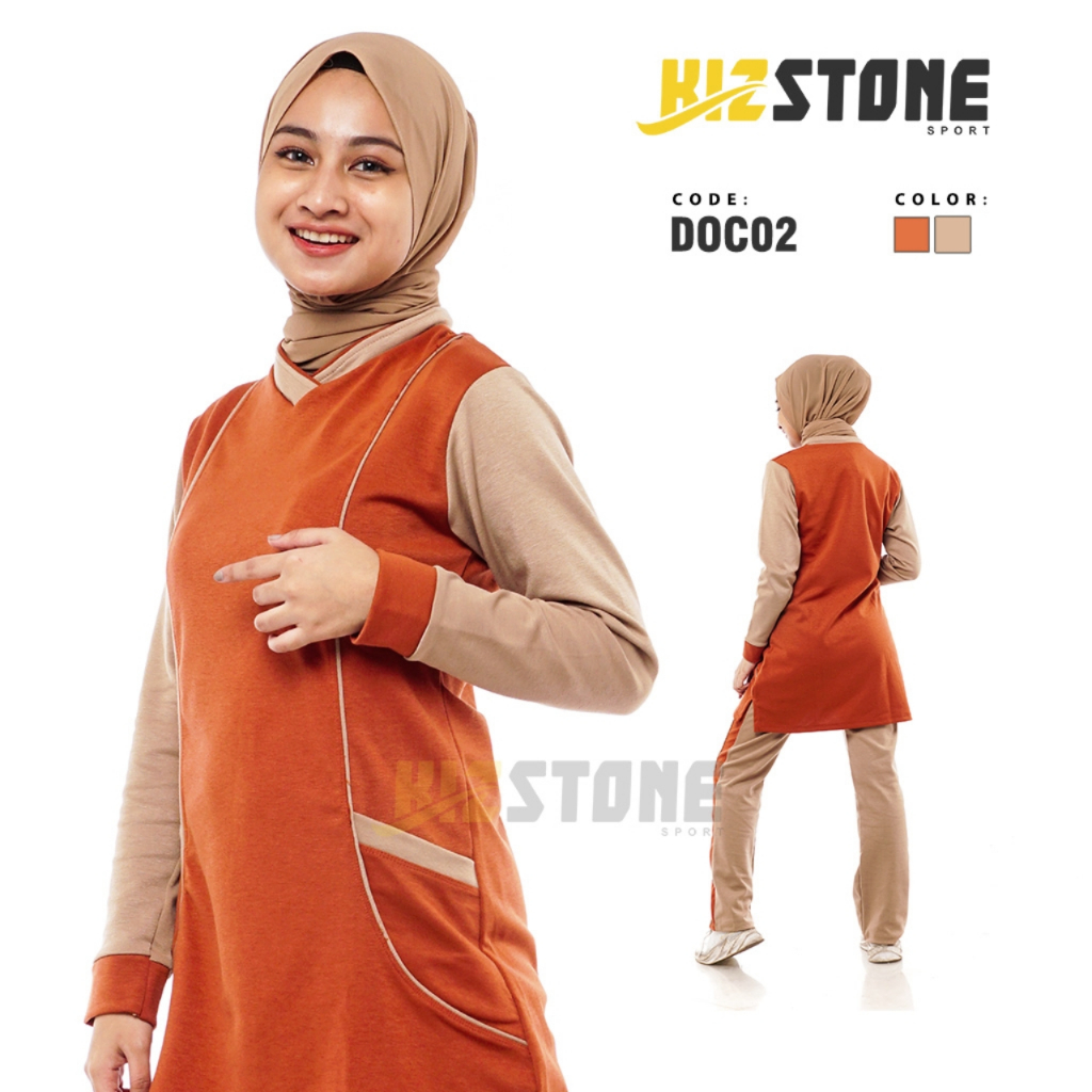 Baju Olahraga Syar'i / Baju Senam Muslimah / Setelan Baju Senam Wanita
