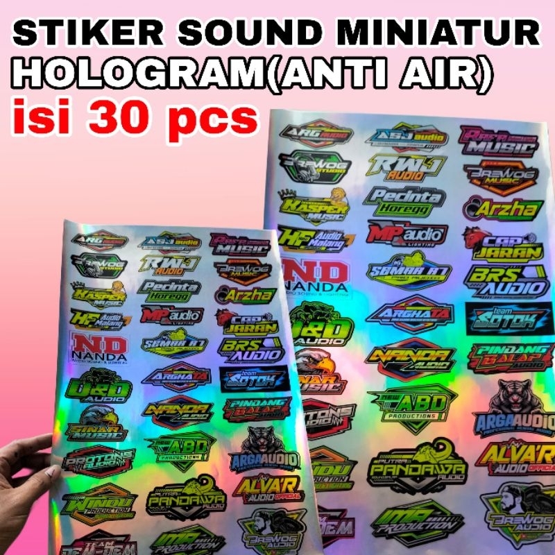 

STIKER MINIATUR SOUNDSYSTEM HOLOGRAM | STIKER ANTI AIR | STIKER 1 LEMBAR