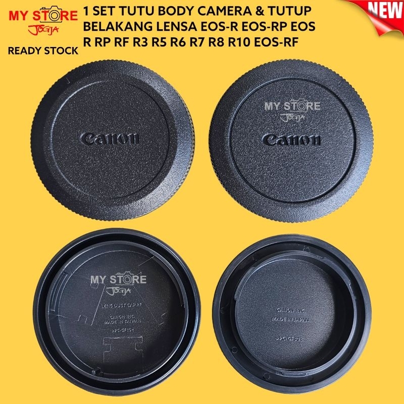 Rear Lens Cap & Body Cap Emblem Camera Canon EOS-R EOS-RP EOS R RP RF R3 R5 R6 R7 R8 R10 EOSR EOS-RF