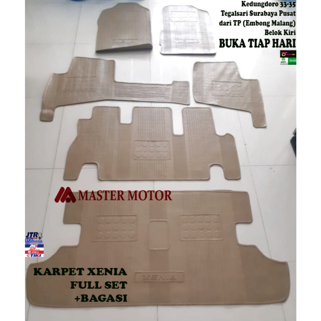 Karpet Karet Xenia Sigra Avanza Lama warna BEIGE 1 set 2004 2005 2006 2007 2008 2009 2010 - 2011 201